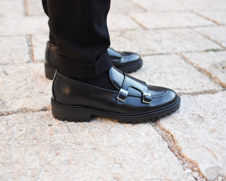 Jonhson Mocassino Uomo in Vera Pelle Abrasivata