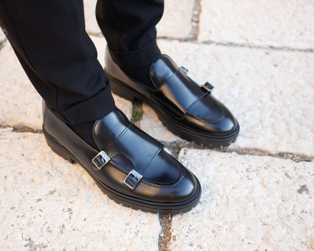 Jonhson Mocassino Uomo in Vera Pelle Abrasivata