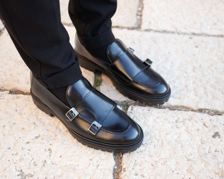 Jonhson Mocassino Uomo in Vera Pelle Abrasivata