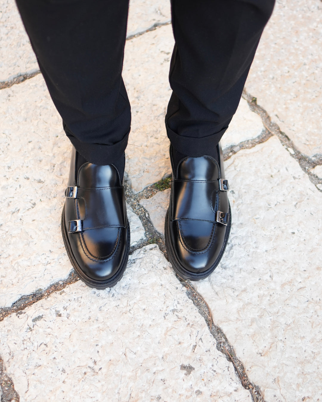 Jonhson Mocassino Uomo in Vera Pelle Abrasivata