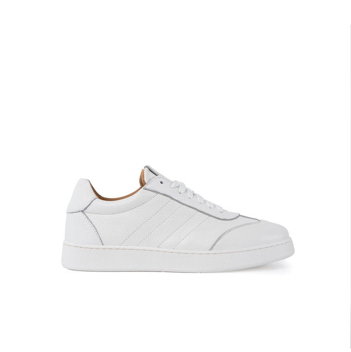 Fusion Total White Sneakers basse Uomo in Vera Pelle Bottolata