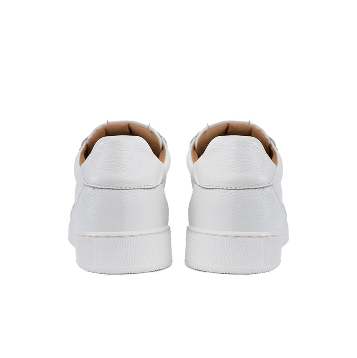 Fusion Total White Sneakers basse Uomo in Vera Pelle Bottolata
