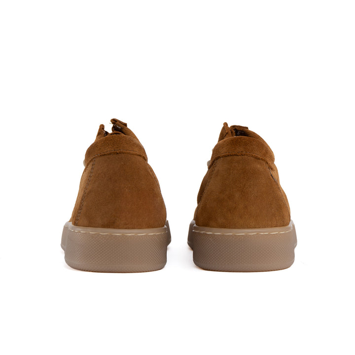 Frank fondo ambra chiaro uomo in morbido camoscio