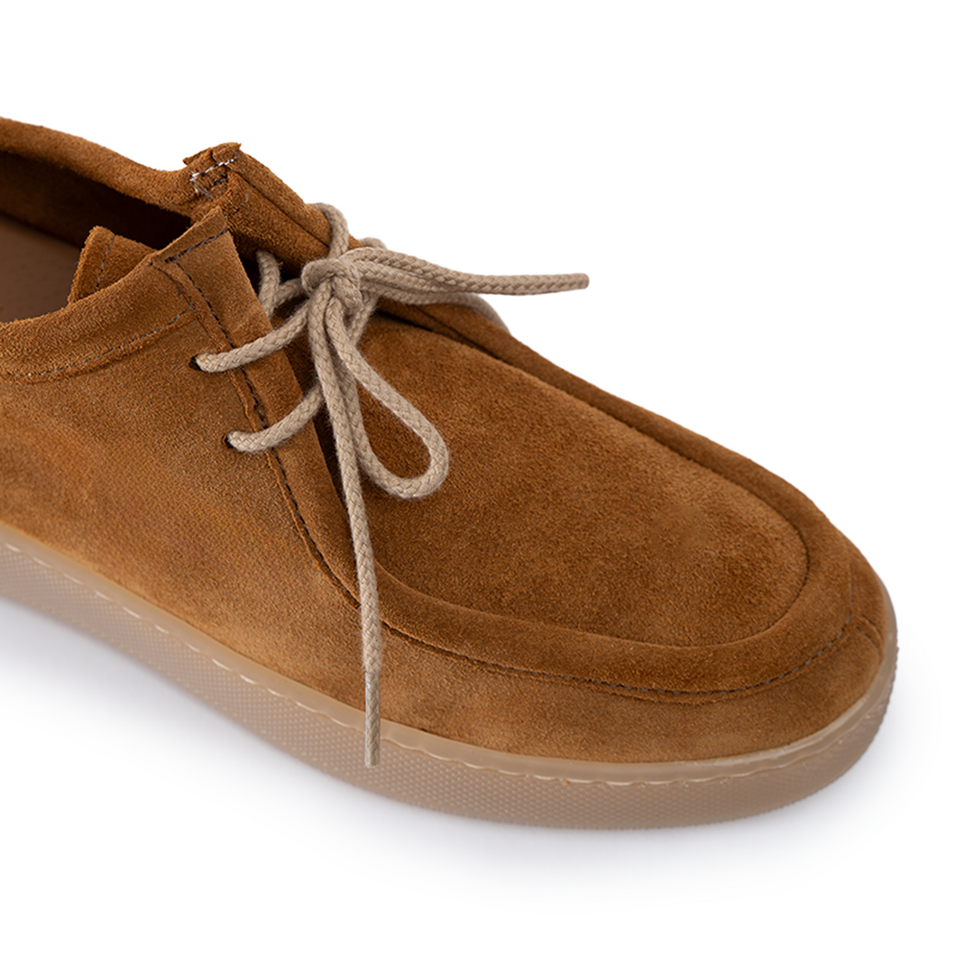 Frank fondo ambra chiaro uomo in morbido camoscio