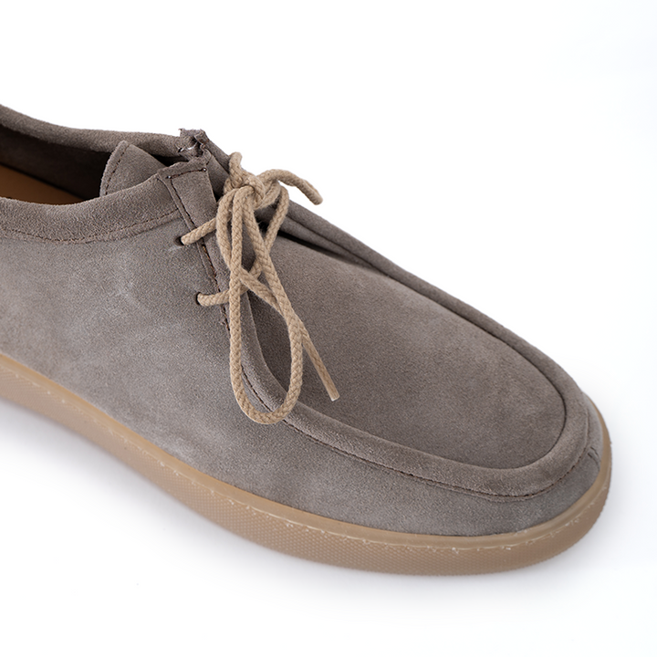 Frank fondo ambra chiaro uomo in morbido camoscio