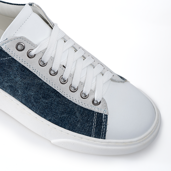 Smith Sneakers Uomo in Denim fondo bianco