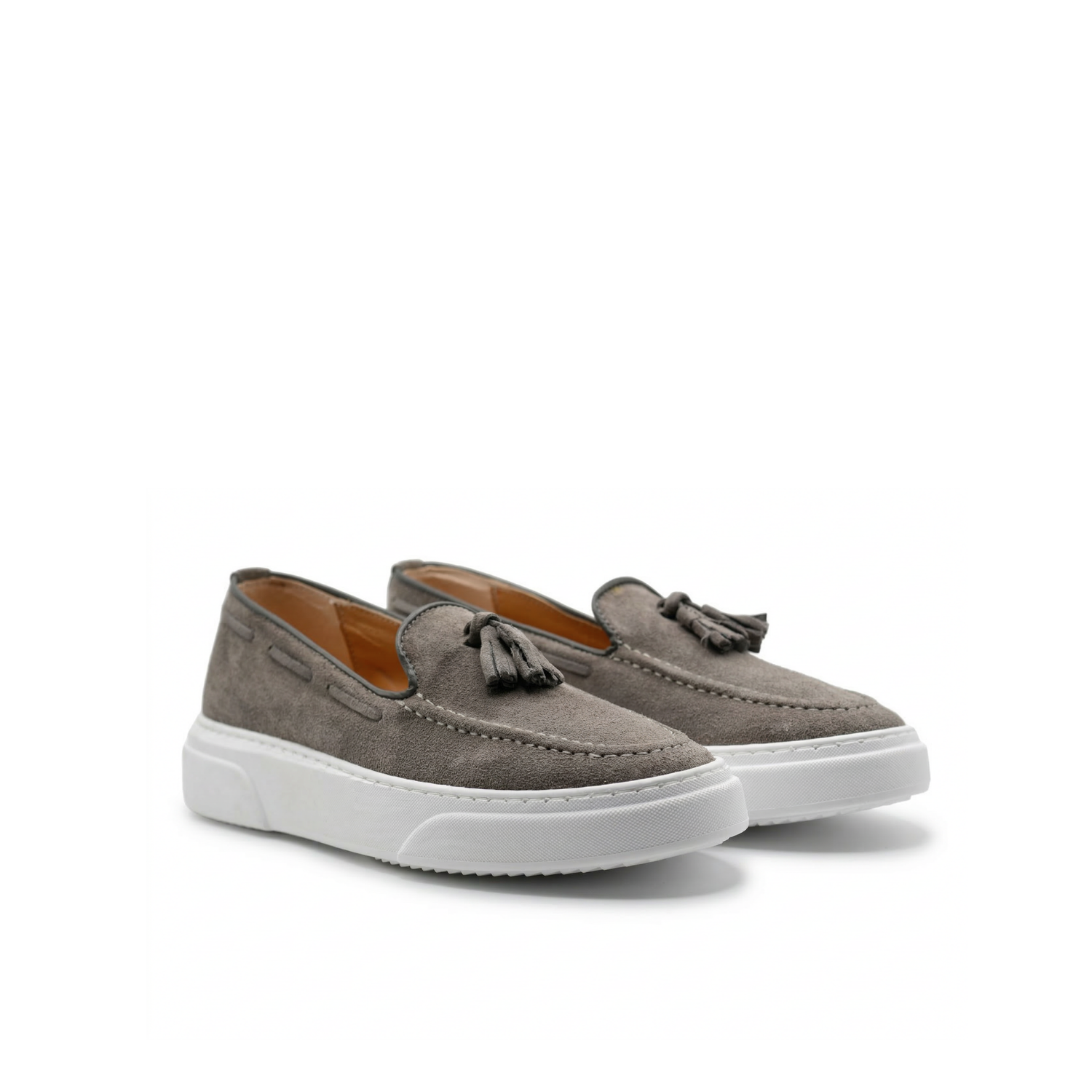 Roger mocassino slip on uomo in morbido camoscio