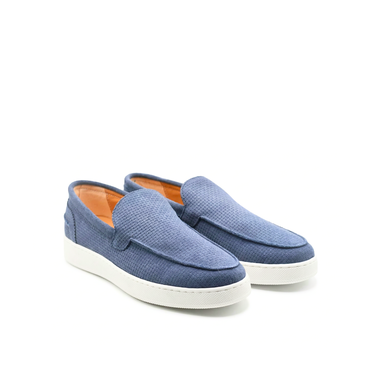 Soft in camoscio slip on uomo