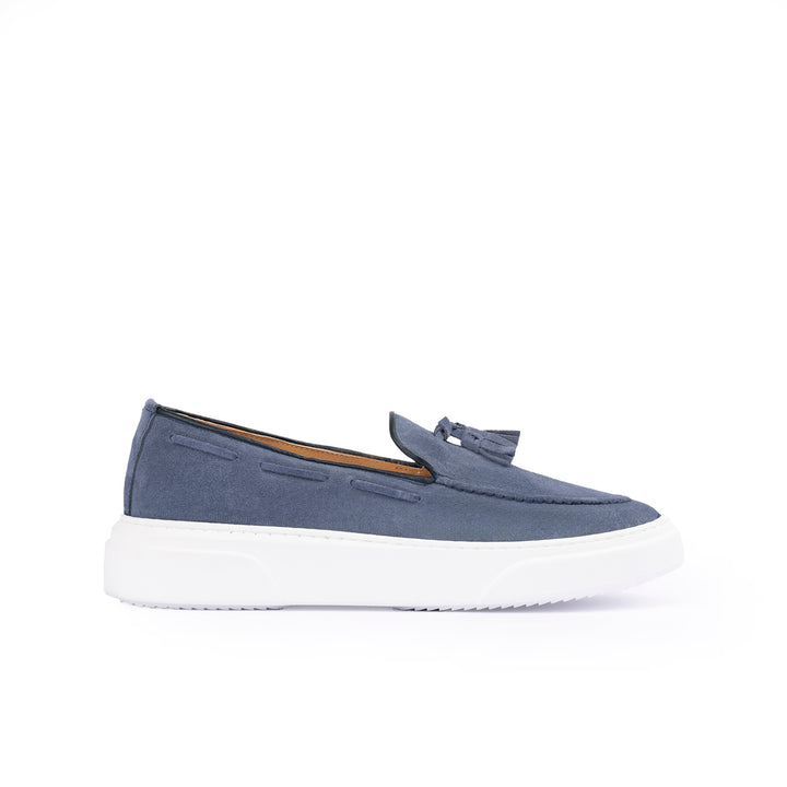 Roger mocassino slip on uomo in morbido camoscio