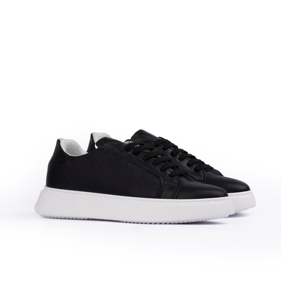 Flow Sneakers Uomo in Pelle Martellata