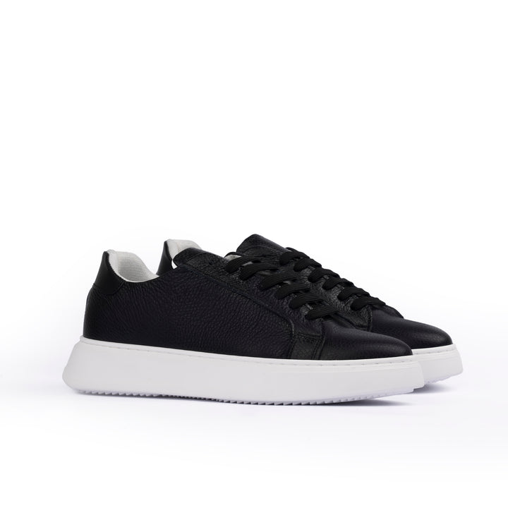 Flow Sneakers Uomo in Pelle Martellata