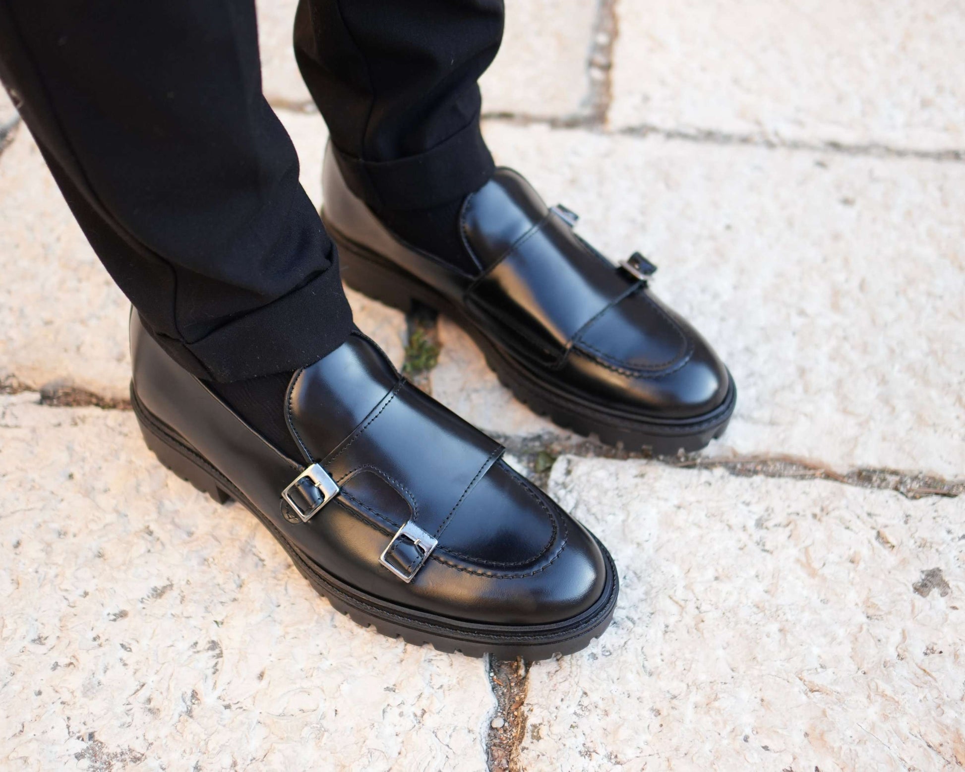 Jonhson Mocassino Uomo in Vera Pelle Abrasivata