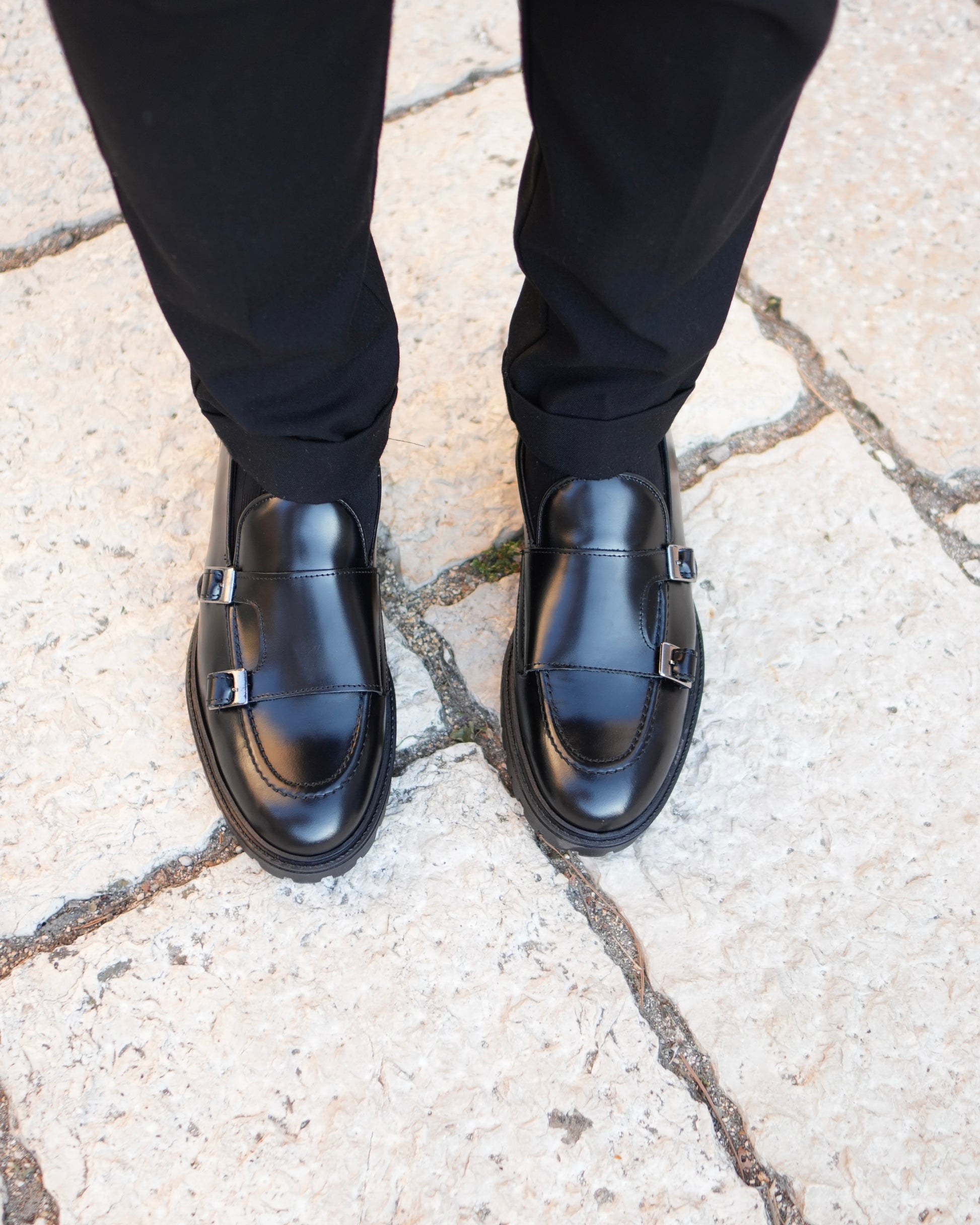 Jonhson Mocassino Uomo in Vera Pelle Abrasivata