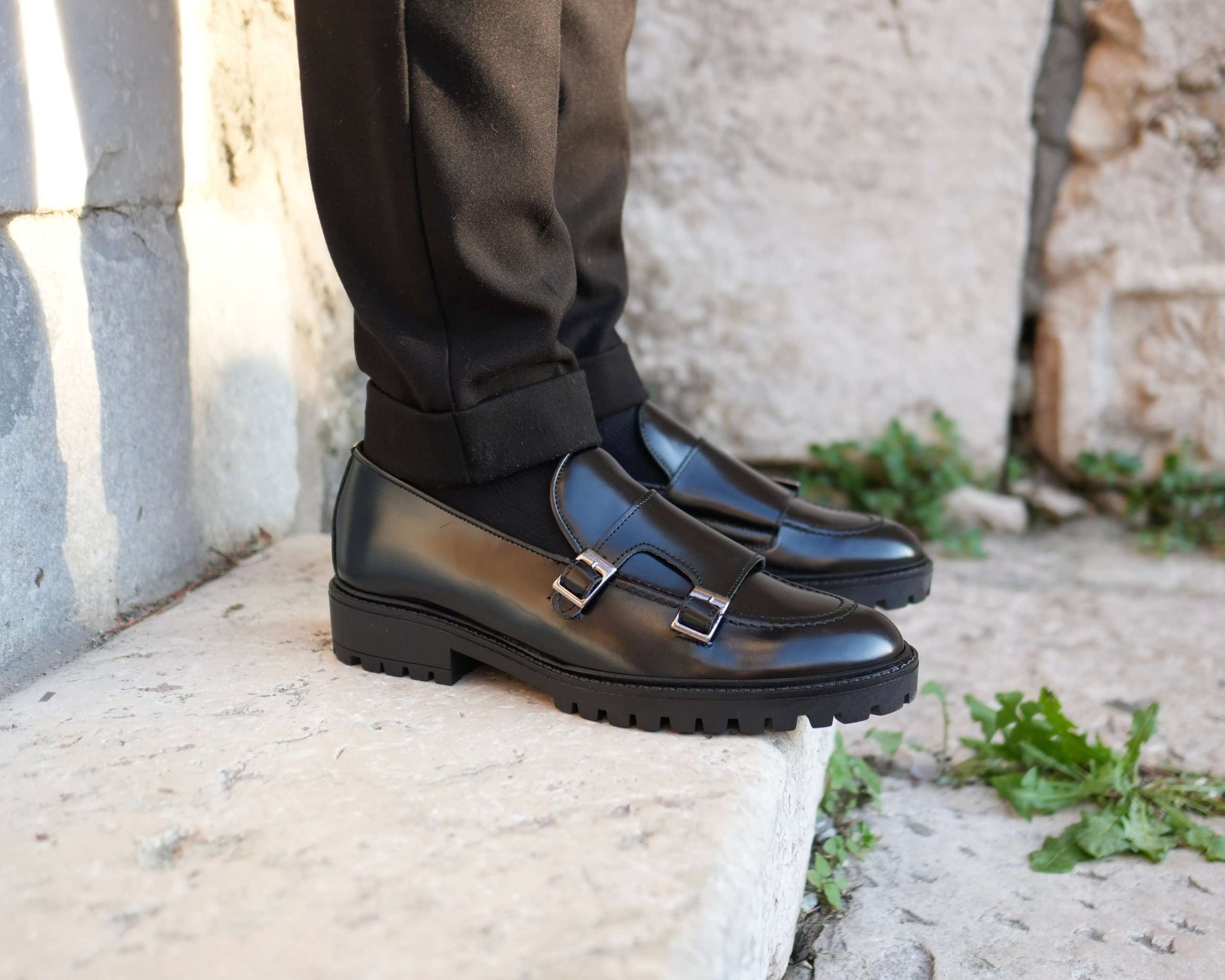 Jonhson Mocassino Uomo in Vera Pelle Abrasivata