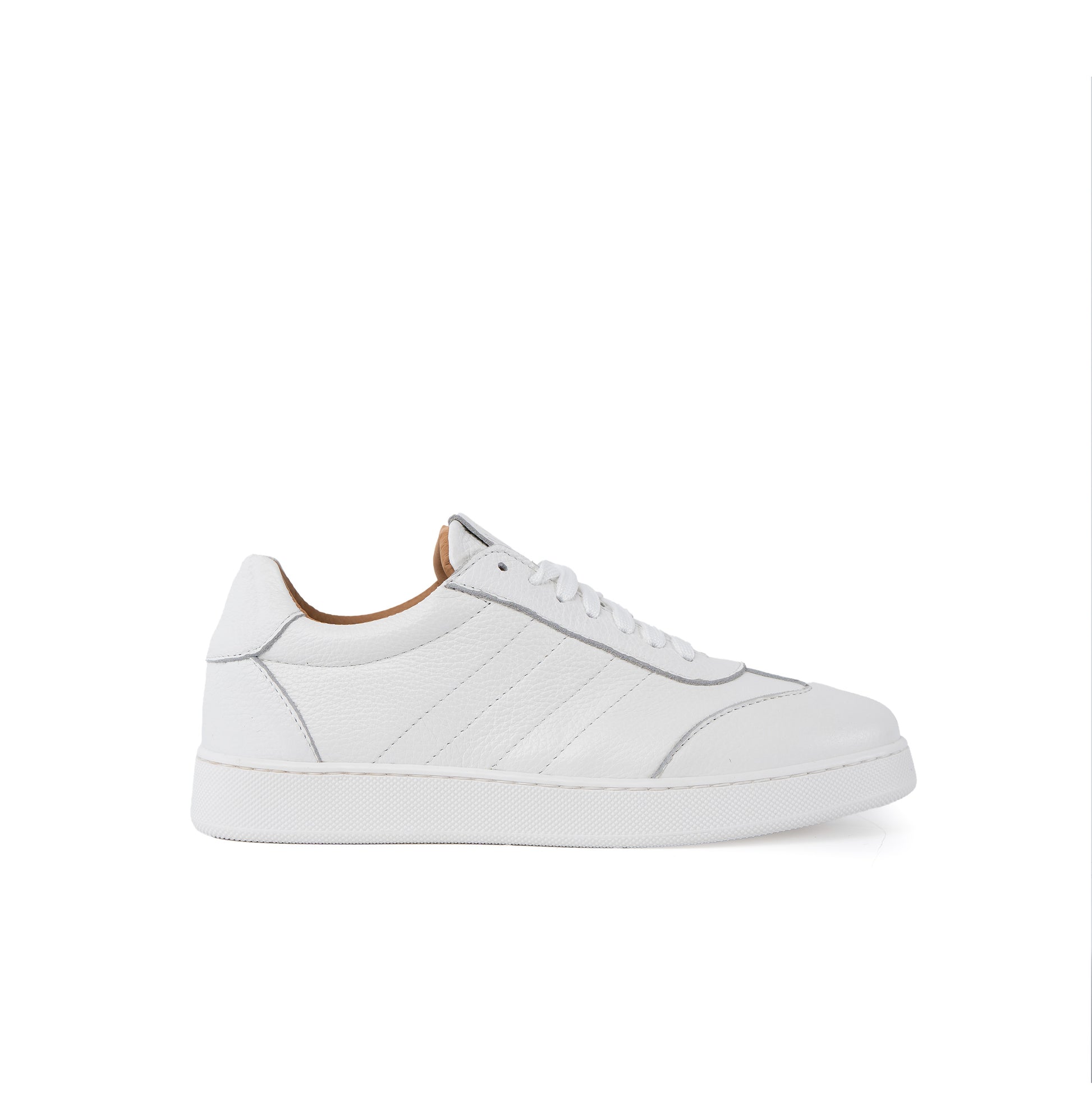 Fusion Total White Sneakers basse Uomo in Vera Pelle Bottolata