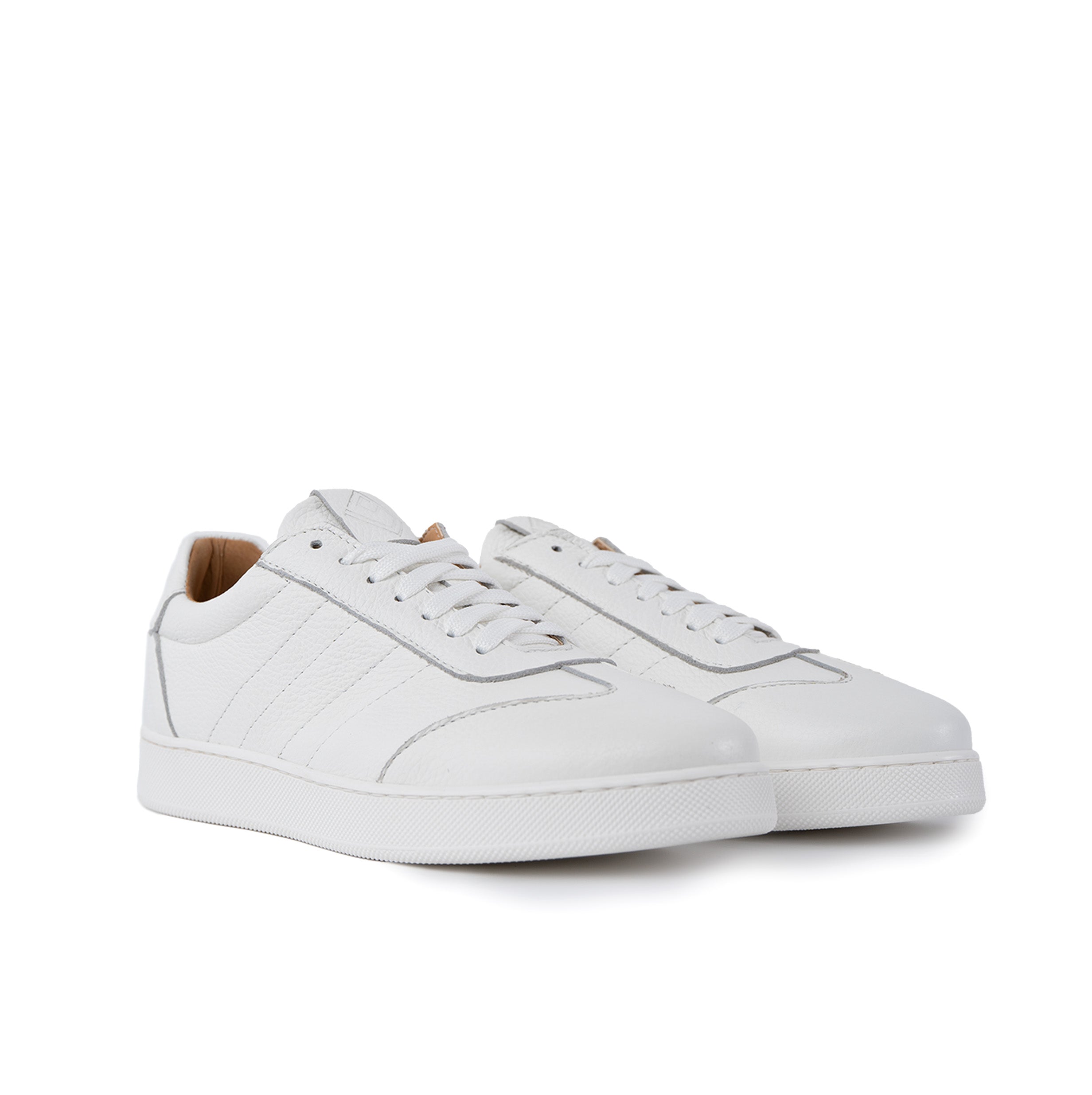 Fusion Total White Sneakers basse Uomo in Vera Pelle Bottolata