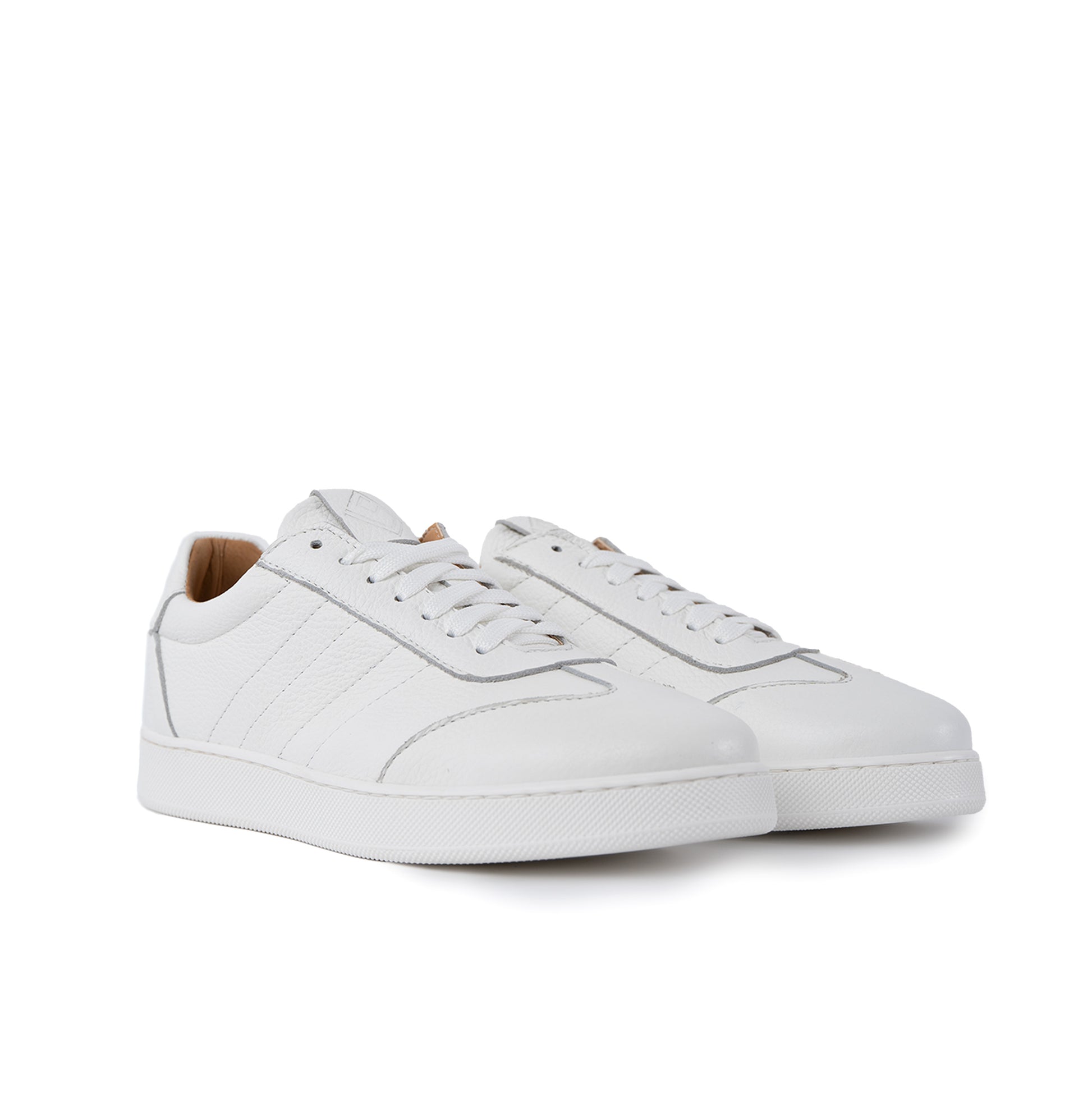 Fusion Total White Sneakers basse Uomo in Vera Pelle Bottolata