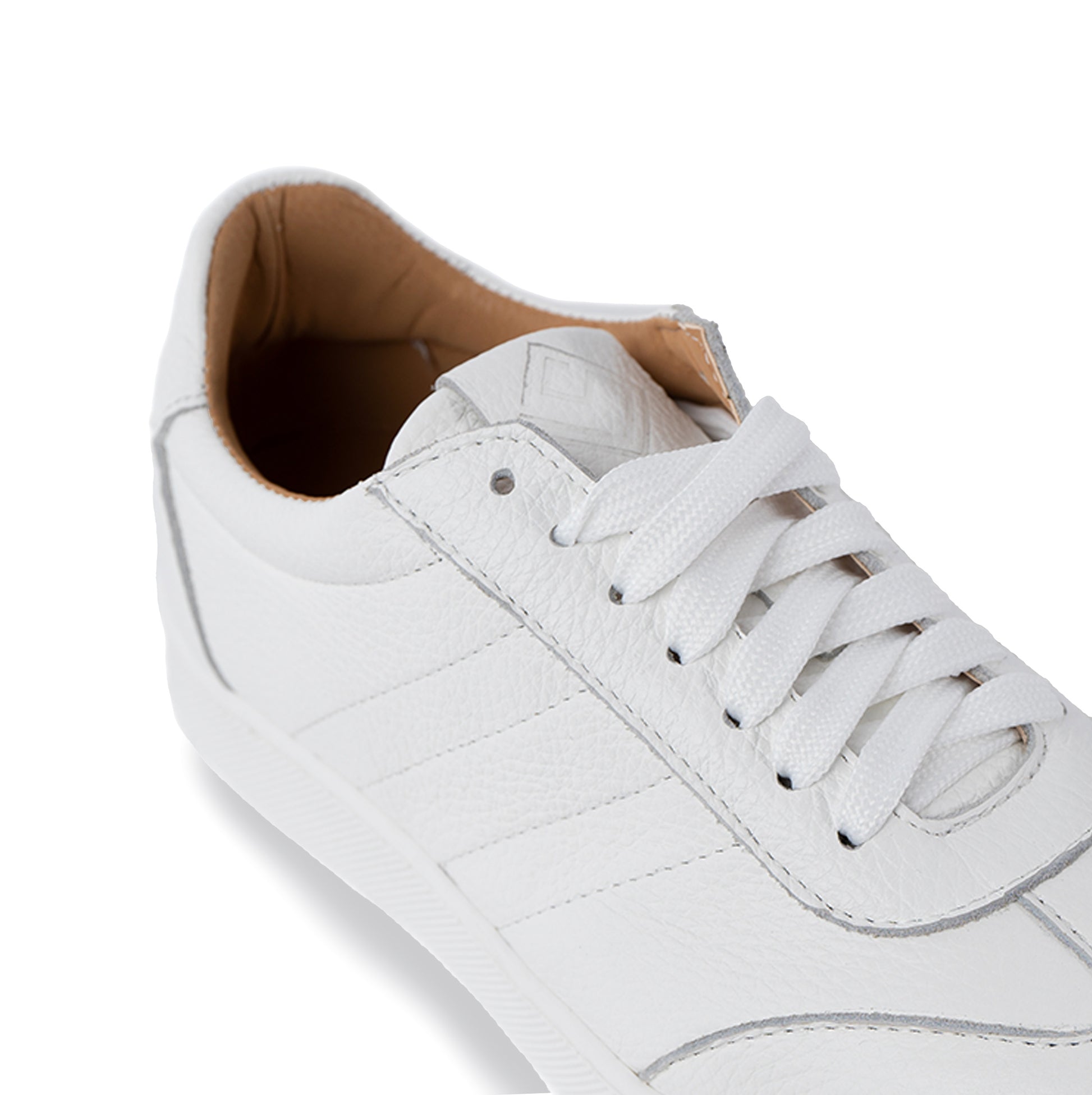 Fusion Total White Sneakers basse Uomo in Vera Pelle Bottolata