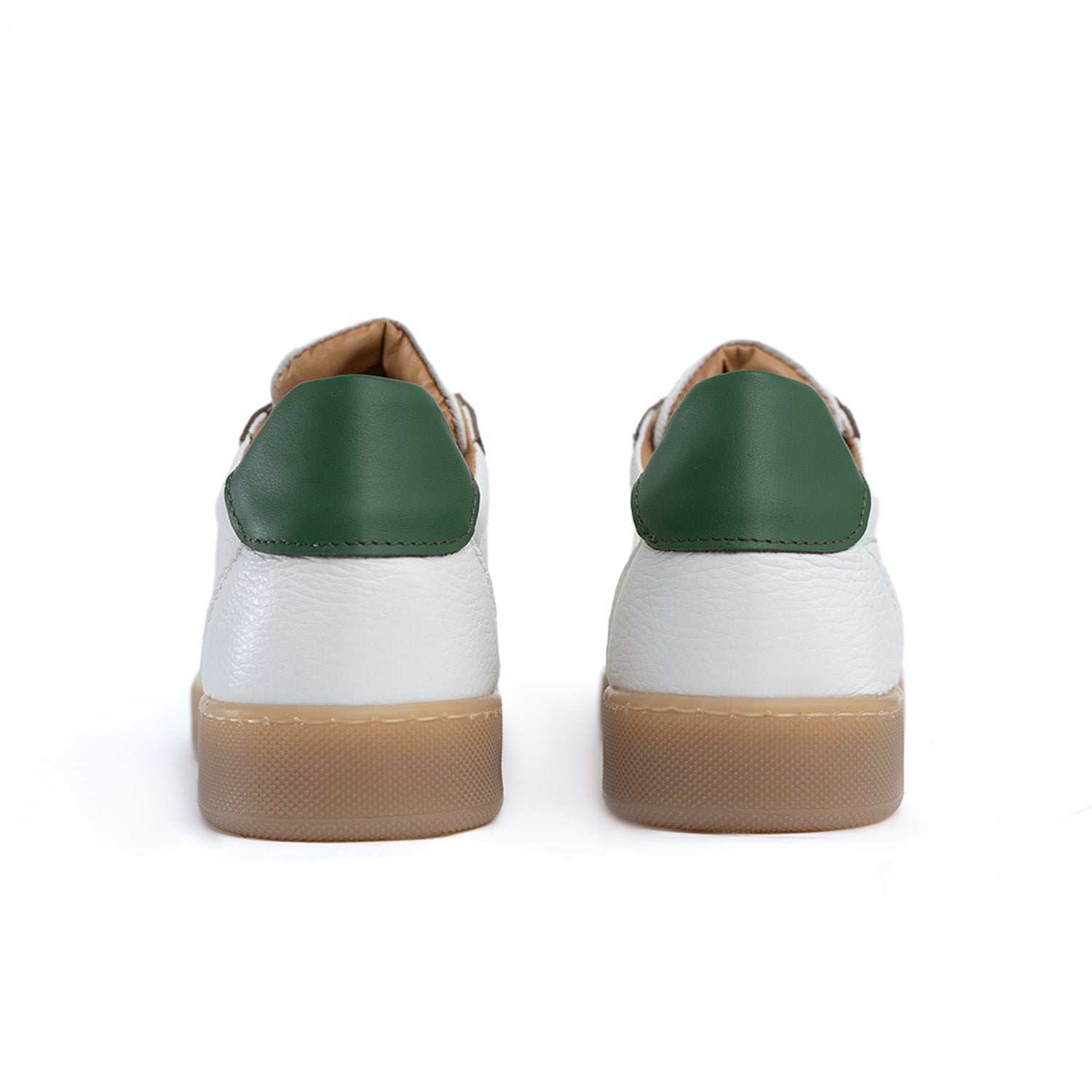 Fusion sneakers fondo ambra chiaro uomo in vera pelle bottolata