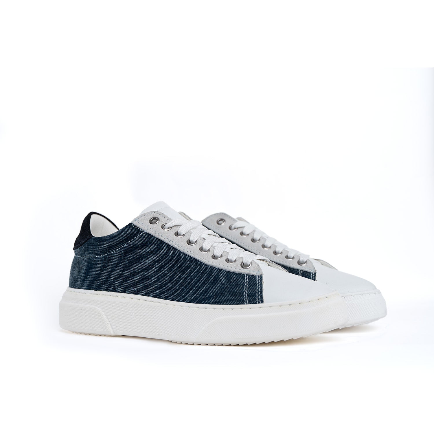 Smith Sneakers Uomo in Denim fondo bianco