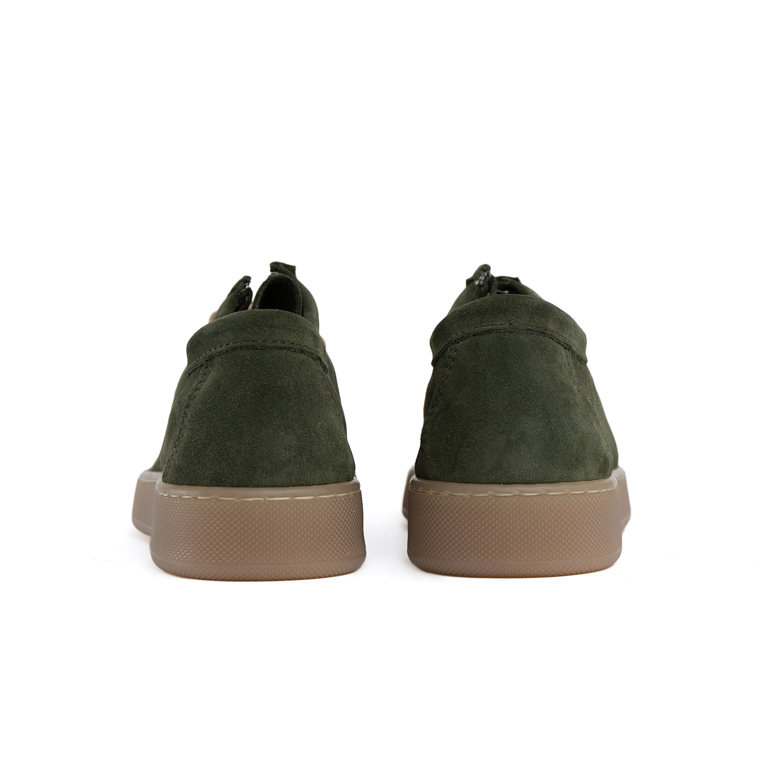 Frank light amber men's background in soft suede