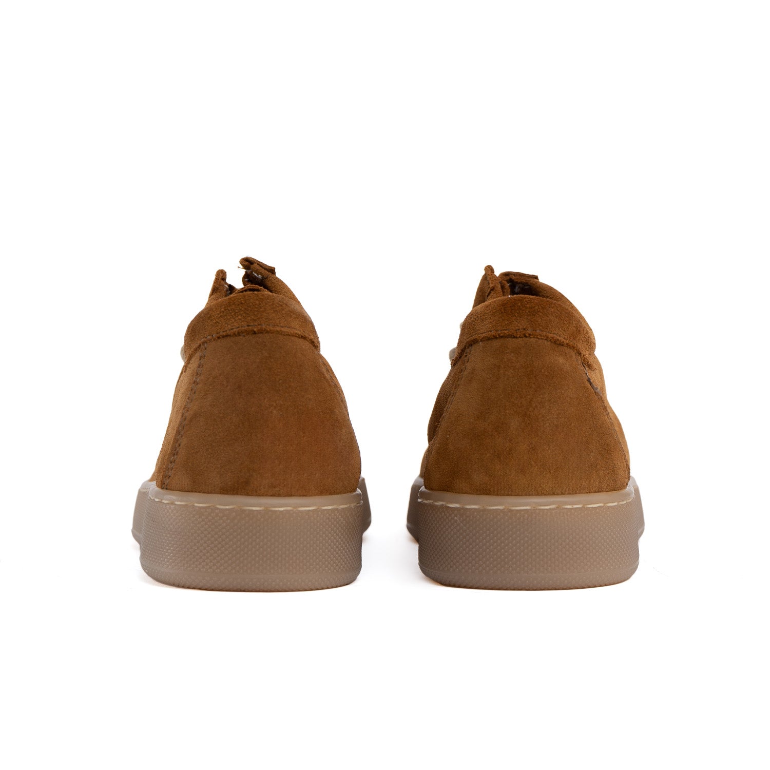 Frank light amber men's background in soft suede