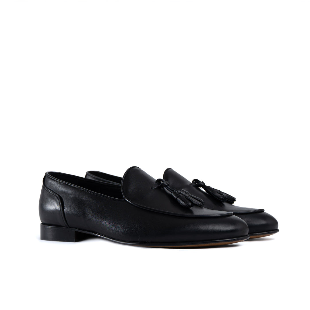 Loafer lux mocassino uomo in pelle fondo cuoio