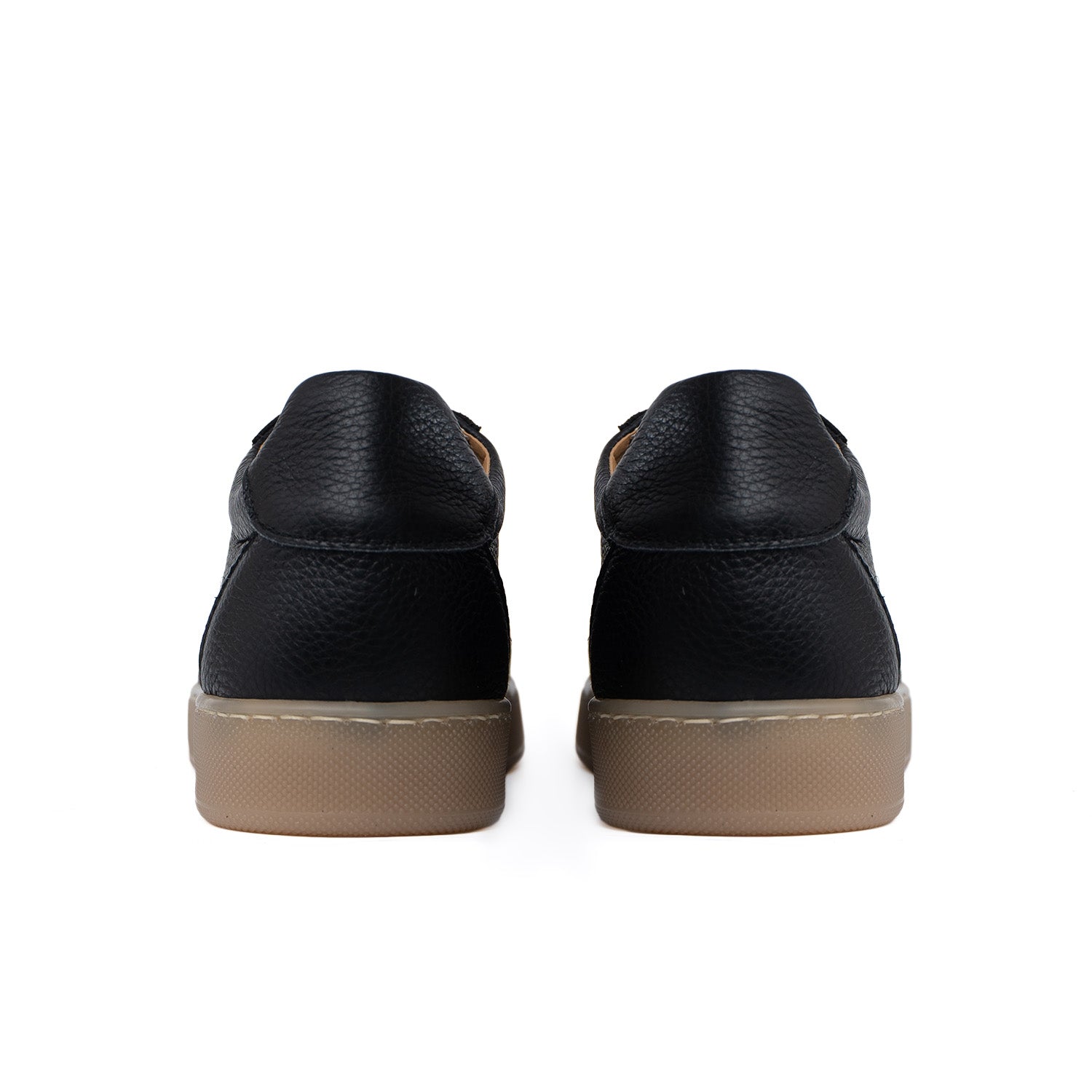 Fusion sneakers fondo ambra chiaro uomo in vera pelle bottolata