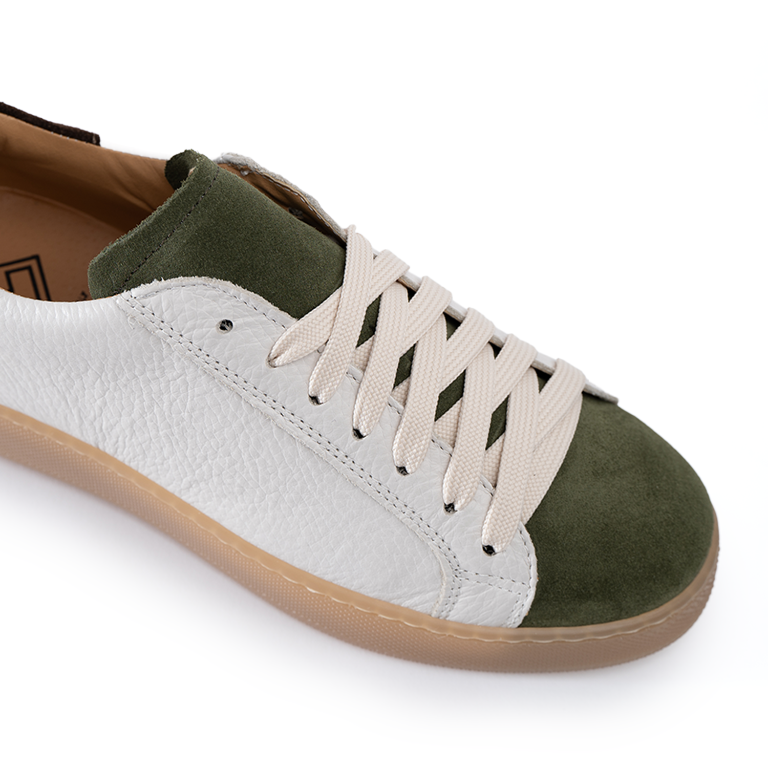 Urban Sneakers Uomo Vera Pelle Bottolata Inserti Camoscio