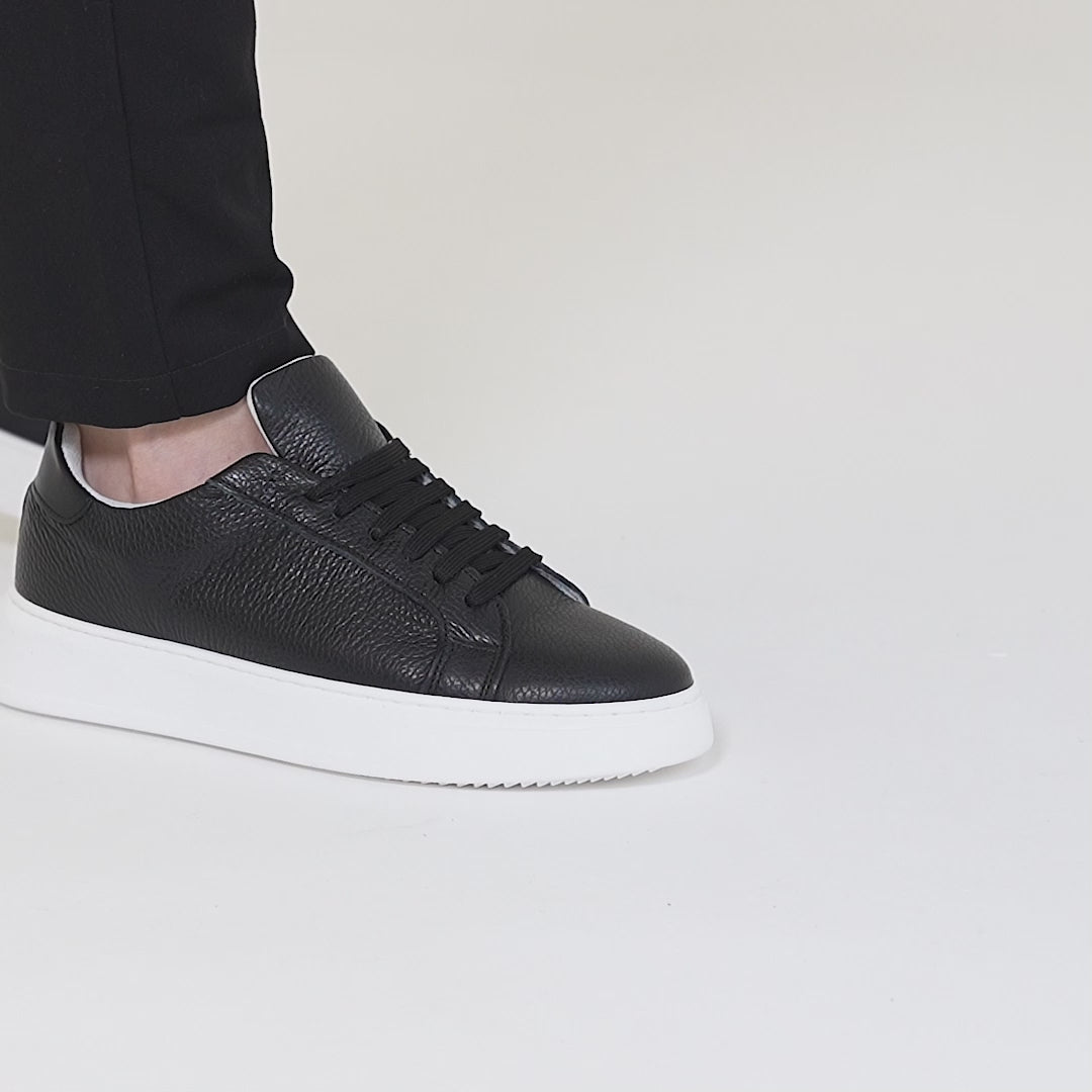 Flow Sneakers Uomo in Pelle Martellata