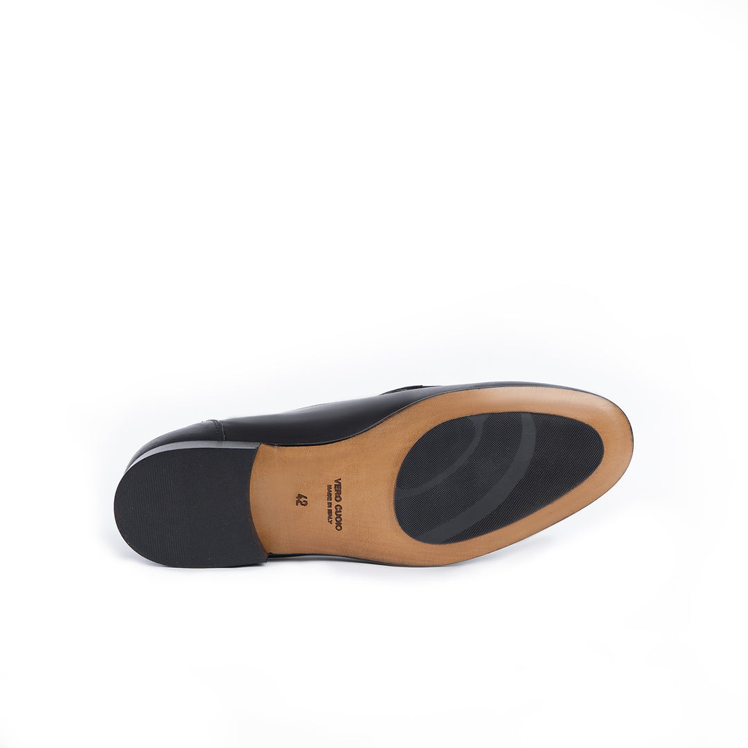 Loafer lux mocassino uomo in pelle fondo cuoio